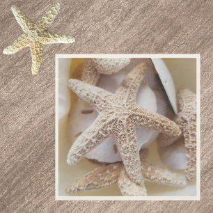 Starfish and Sand Dollars Elegante Küste Serviette