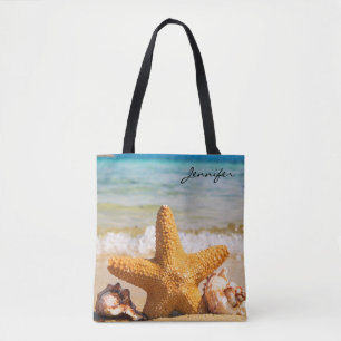 Starfish and Seashells am Strand Personalisiert