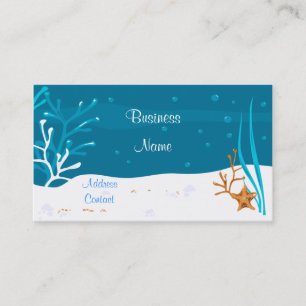 Starfish Aquatic Design Business Card Visitenkarte