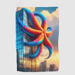 Starfish Art Golfhandtuch