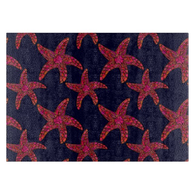 Starfish-Art-Muster Schneidebrett (Vorderseite)