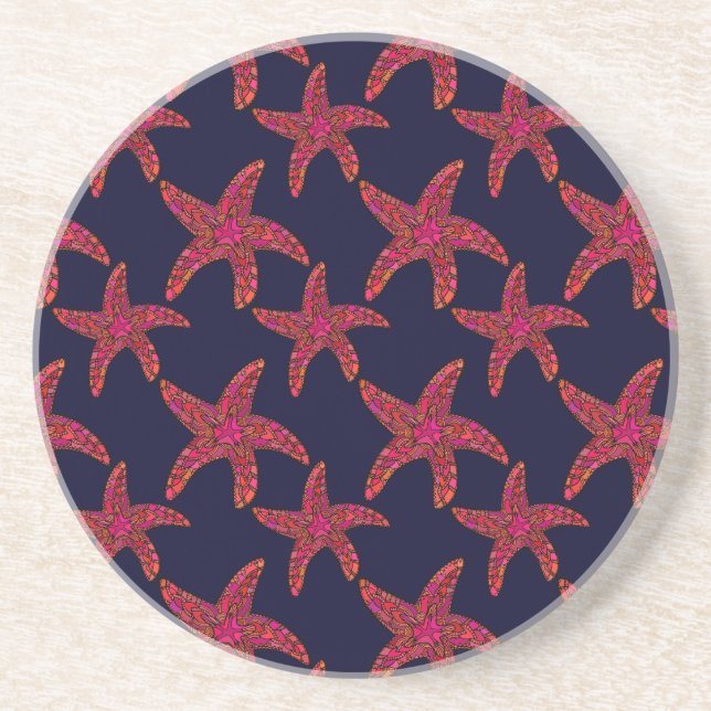 Starfish-Art-Muster Untersetzer (Vorne)