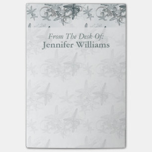 Starfish auf dem Seemuster addieren Ihren Namen Post-it Klebezettel