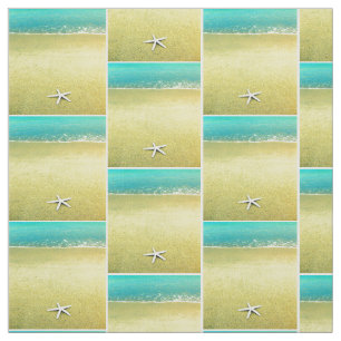 Starfish auf dem Strand-Gewebe Stoff