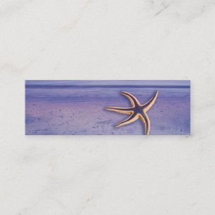 Starfish auf dem Strand Mini Visitenkarte