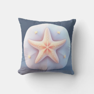 Starfish auf einem einzigartig geformten Stein Kissen