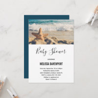 Starfish auf einer Sandy Beach Foto Baby Dusche