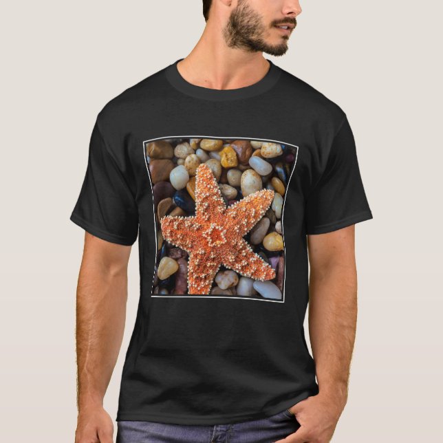 Starfish auf Felsen T-Shirt (Vorderseite)