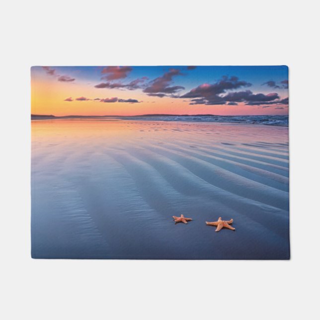 Starfish auf Sand Fußmatte (Vorderseite)