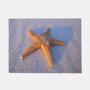 Starfish auf weißem Sand Fußmatte