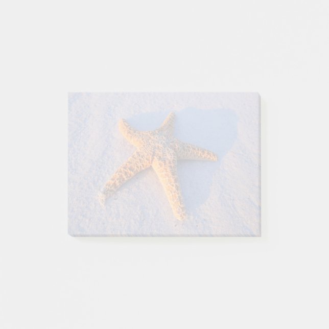 Starfish auf weißem Sand Post-it Klebezettel (Vorderseite)