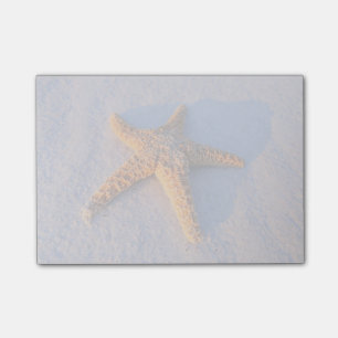 Starfish auf weißem Sand Post-it Klebezettel