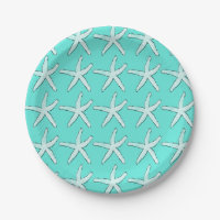 Starfish Beach Aquamarin Blue Baby Duschen Geburts