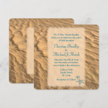 Starfish Beach Aquamarin und Sand Wedding