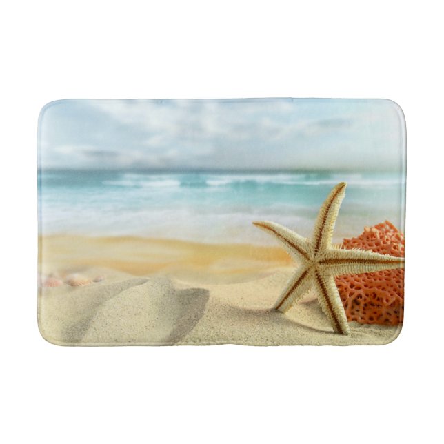 Starfish Beach Bath Room Rug Mat Wohngestaltung Badematte (Vorderseite)