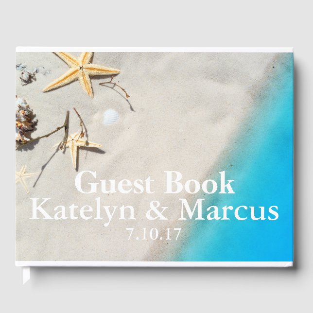 Starfish Beach Hochzeit in Urlaubsort Gästebuch (Vorderseite)