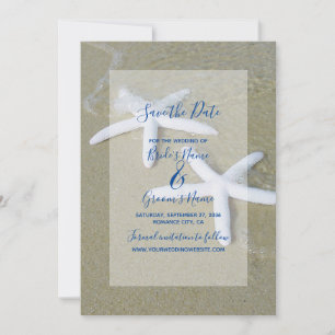 Starfish Beach Hochzeit Save the Date