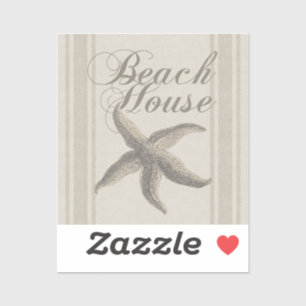 Starfish Beach House Küste Aufkleber
