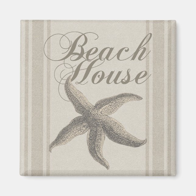 Starfish Beach House Küste Magnet (Vorne)