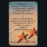 Starfish Beach Sommer Hochzeitsmagnete Magnet<br><div class="desc">Starfish Beach Sommer Hochzeitsmagnete</div>