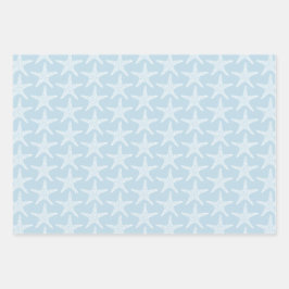 Starfish Beach Summer Nautic Pattern Geschenkpapier Set
