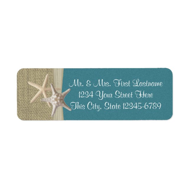 Starfish Beach und Burlap Aquamarin (Vorne)