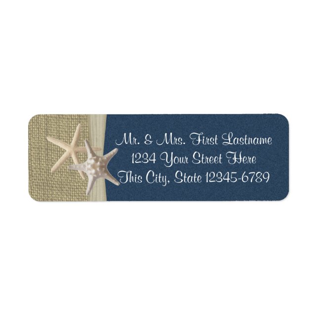 Starfish Beach und Burlap Navy (Vorne)