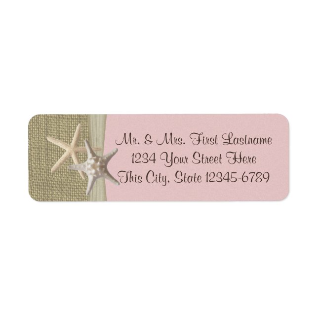 Starfish Beach und Burlap Pink (Vorne)