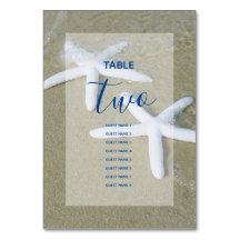 Starfish Beach Wedding Guest Names