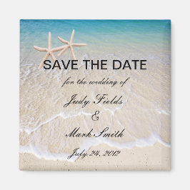 Starfish Beach Wedding speichert das Date Magnet