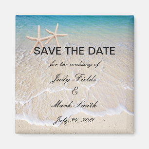 Starfish Beach Wedding speichert das Date Magnet