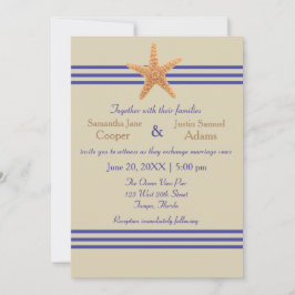 Starfish Beige - Einladung zur Hochzeit