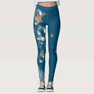 Starfish-blaue Orange   wählen Farbe Leggings