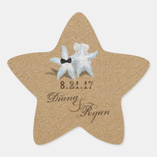 Starfish Bridelle Groom Aufkleber