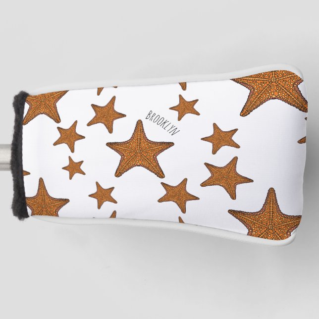 Starfish Cartoon Golf Headcover (Vorderseite)