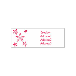 Starfish Cartoon Permastempel