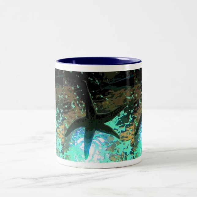 Starfish CB Zweifarbige Tasse (Mittel)