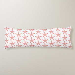 Starfish Coral & White Sea Star Themed Seitenschläferkissen