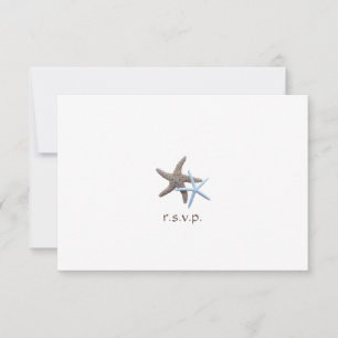 Starfish Couple Beach - Hochzeitskarte RSVP Karte