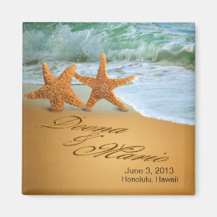 Starfish Couple FRAGTE MICH, NAMEN IN DEN SAND ZU  Magnet