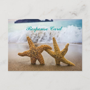 Starfish Couple RSVP-Karte RSVP Karte