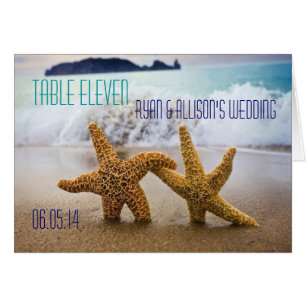 Starfish Couple Table Card