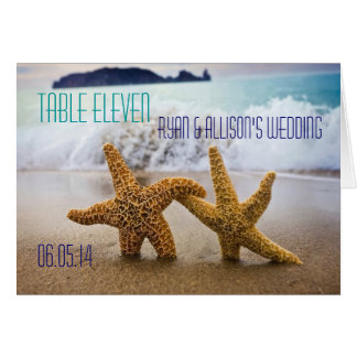 Starfish Couple Table Card