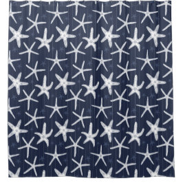 Starfish der Nautischen Seestreitkräfte in Blau un Duschvorhang
