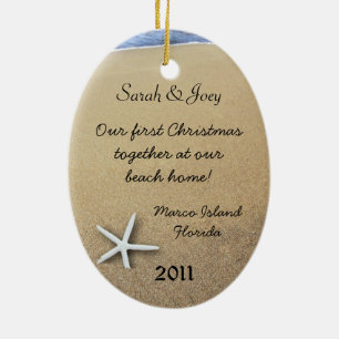 Starfish Drehmoment Custom Oval Christmas Ornament