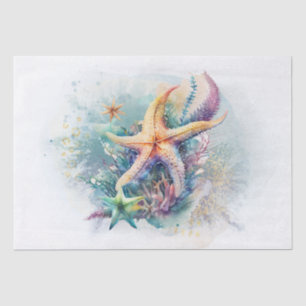 Starfish Floral Seidenpapier
