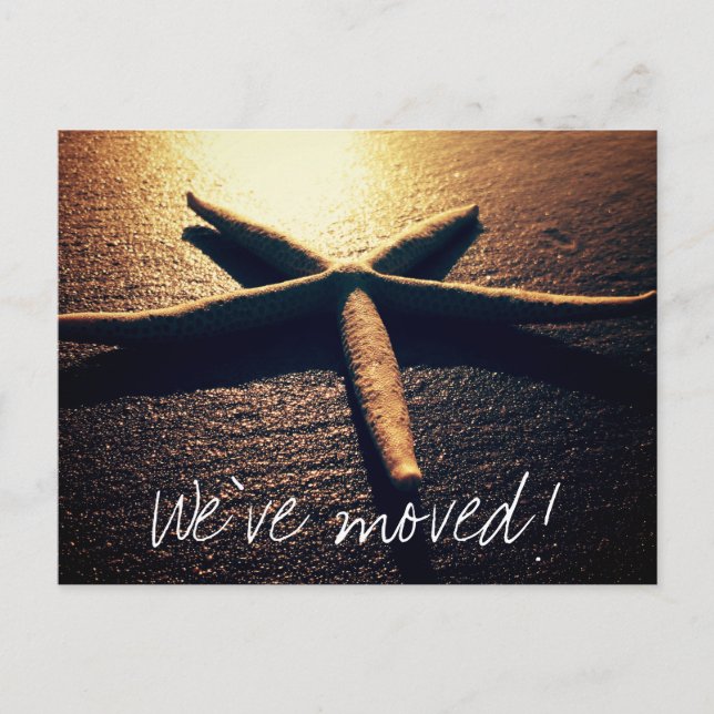 Starfish Foto, das Postkarten für neue Adressen ve (Vorderseite)