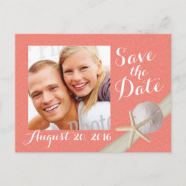 Starfish Foto Save the Date Koralle Ankündigungspostkarte