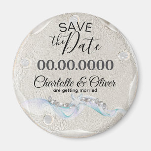 Starfish Gem Wedding Save the Date Magnet
