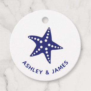 Starfish Hochzeitsgeschenk-Tag für Hochzeitsliebha Geschenkanhänger